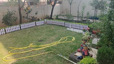 REONEX Garden Fence/Picket Fence - Plant Partition Fence (with Spike ...