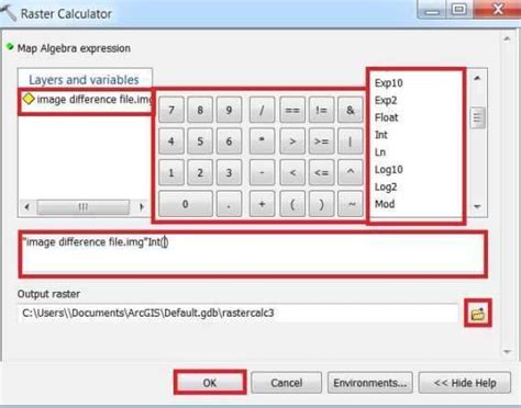 Raster Calculator ArcGIS 的图像结果