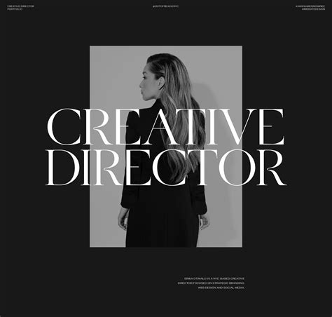 NYC Creative Director Website Design Portfolio on Behance