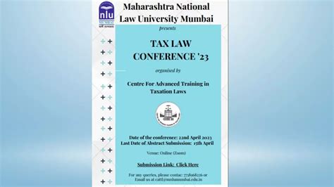 MNLU Mumbai, Tax Law Conference