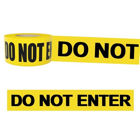 Do Not Enter Barricade Tape: Ensuring Safety with Visibility – Singhal Mart