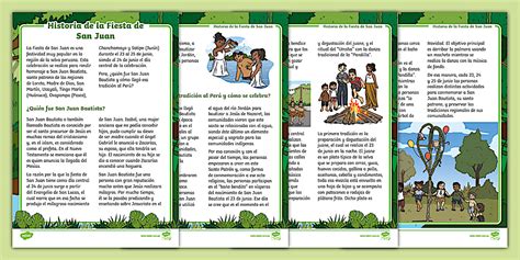 Comprensión lectora: Historia de la Fiesta de San Juan