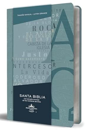 Buy Santa Biblia: Biblia Rvr 1960 tamano manual, simil piel azul alpha ...