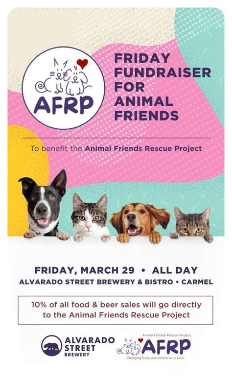 Friday Fundraiser for Animal Friends - Alvarado Street Brewery, Carmel ...
