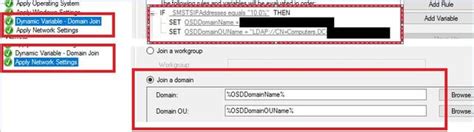 Image result for SCCM Task Sequence Join Domain Variable