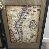 Buy Shipwreck Map of the Gulf of Mexico Artwork 15 X 19 Online in India ...