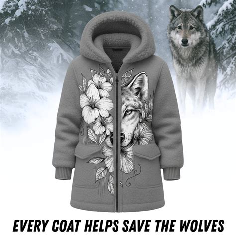 Women's Forever With Wolves Winter Coat – Wolf Mission
