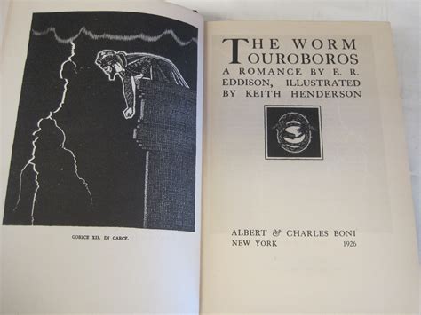 THE WORM OUROBOROS, A Romance by E R Eddison: Very Good Hardcover (1926 ...