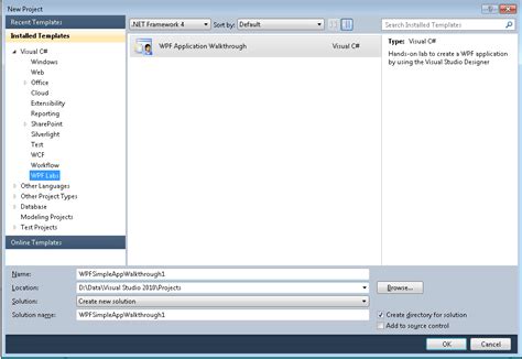Image result for Visual Studio WPF Application