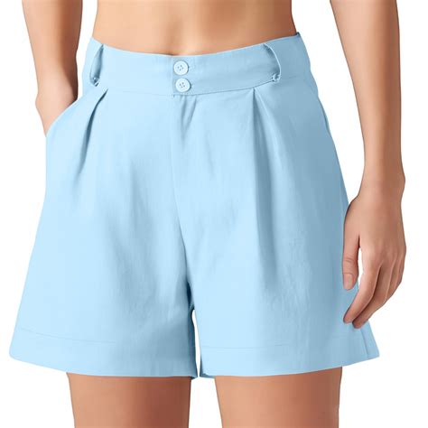 Dealovy Dress Shorts for Women High Waisted Business Casual Shorts Wide ...