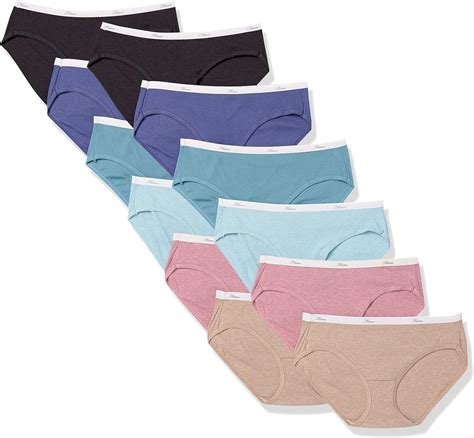 Hanes Women's Ribbed Cotton Hipster Underwear, Value 12 Pack at Amazon ...
