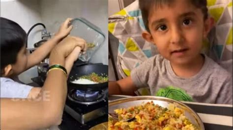 Little boy makes fried rice in viral video. Internet is impressed with ...