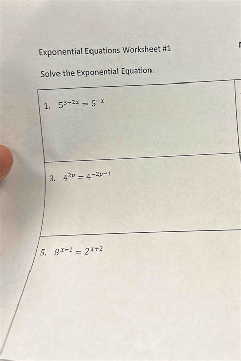 Image result for Exponential Equations Worksheet