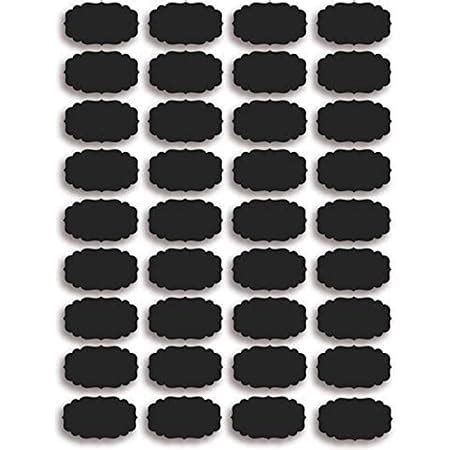 Fusion Graphix PVC Personalized Chalkboard Jar Labels (Black, 5 x 3.5 ...
