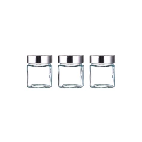 Square Jar 3x200ML - Set of 3 Pcs – Raj Imports