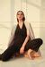 "JARA" halter jumpsuit with MDM iconic long coat– Madames.in