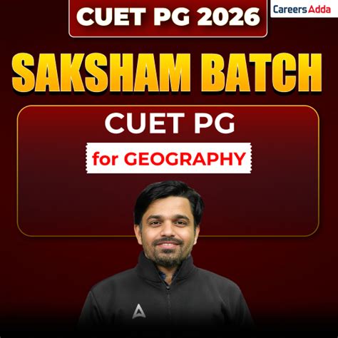 Cuet pg 2026 saksham batch for geography | cuet pg geography best video ...