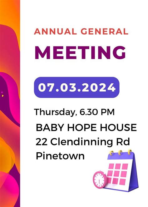 Annual General Meeting, 22 Clendinning Road, Pinetown, 3610,, 7 March ...