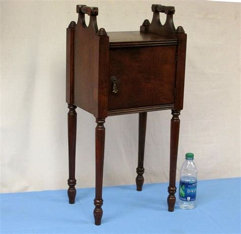 Antique Humidor Smoking Table Copper Lined Pipe Cigar Stand Cabinet ...
