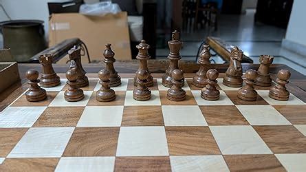 Buy Palm Royal Handicrafts 18" x18" inch Wooden Chess Board Set with ...