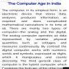a paragraph about age of computer - Brainly.in