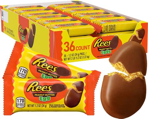 Amazon.com : Reese's, Milk Chocolate & Peanut Butter Mini Eggs, 7.4 ...