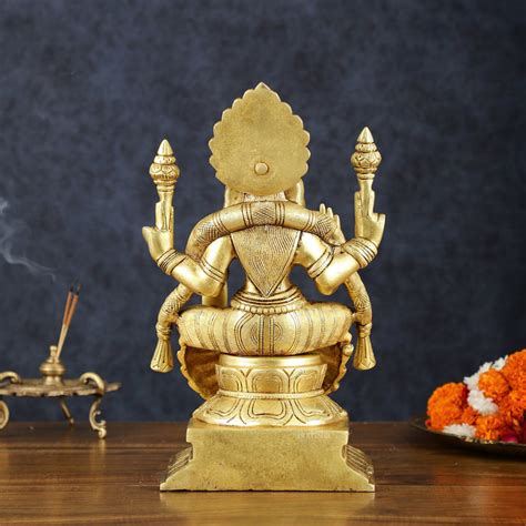 Brass Goddess Lakshmi Padmavati Statue 12.5 – Budhshiv.com