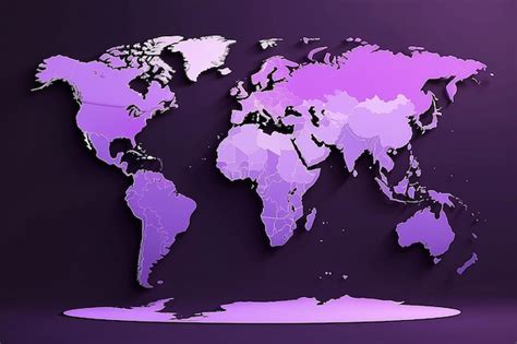 World map continent global support graphic | Premium AI-generated image