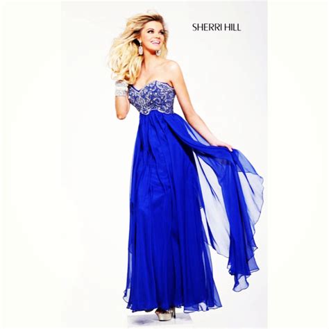 royal blue prom dress