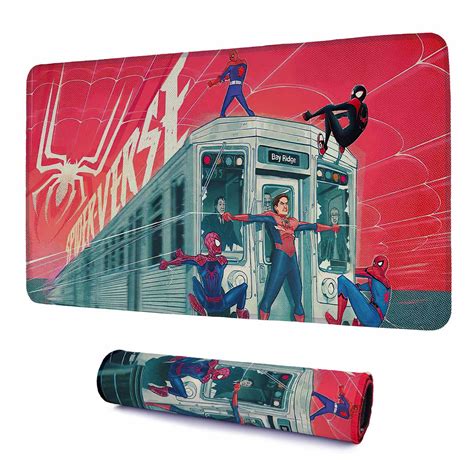 Spider Man Multiverse Art Mouse Pad - 23.6x11 Inch Deskpad Gaming Mat ...