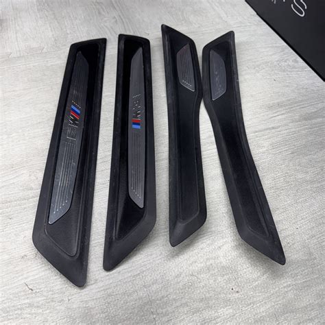 OEM BMW F80 M3 15-20 Front Rear Door Sill Cover Trim Entrance Sill Kic ...