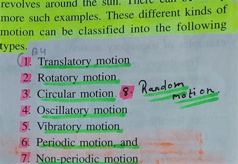Make chart on Types of motion chart: 2 Make chart on the following ...