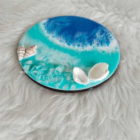 Epoxy Resin Coaster - ( Size - 4 Inch ) – Resin Artology