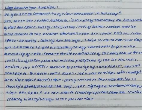 Do you see an intersection of time and space in the story ‘The Third ...