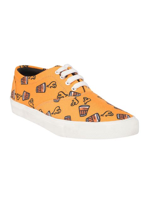 Get kadak Chai Graphic Yellow Sneakers at ₹ 1199 | LBB Shop