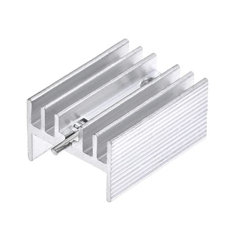 uxcell 20mm x 15mm x 10mm TO-220 Aluminum Heatsink for Cooling MOSFET ...