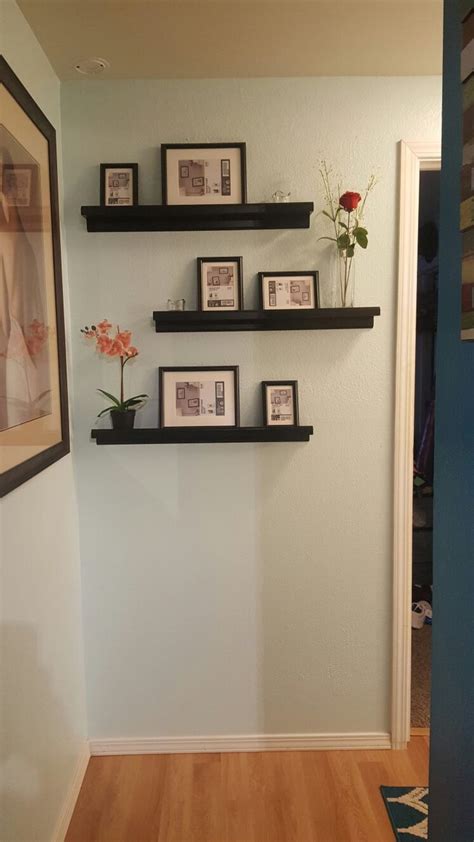Small Hallway Decor. Condo decor. IKEA picture shelves and frames. | Ikea picture shelves, Ikea ...