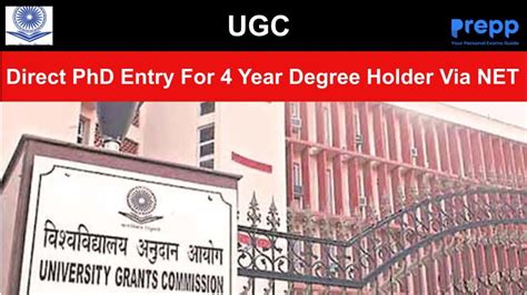 UGC Announces Direct PhD Entry for Four Year Degree Holders via NET ...