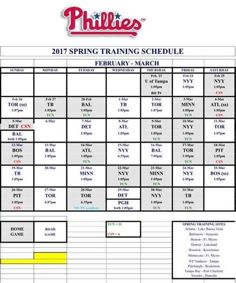 Image result for Phillies Spring Training Practice Schedule