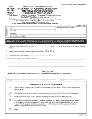 Fillable Online APPLICATION FOR ADDITIONAL EXTENSION OF TIME TO FILE ...