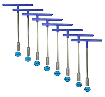 Inditrust 8Pcs Hex T-Socket T Spanner Set for Automobiles/Bike/Car ...