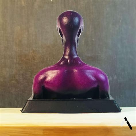 Alien Bust Sculpture