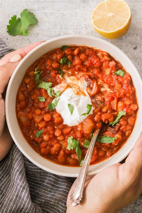 Moroccan Lentil Stew with Dates - What Great Grandma Ate