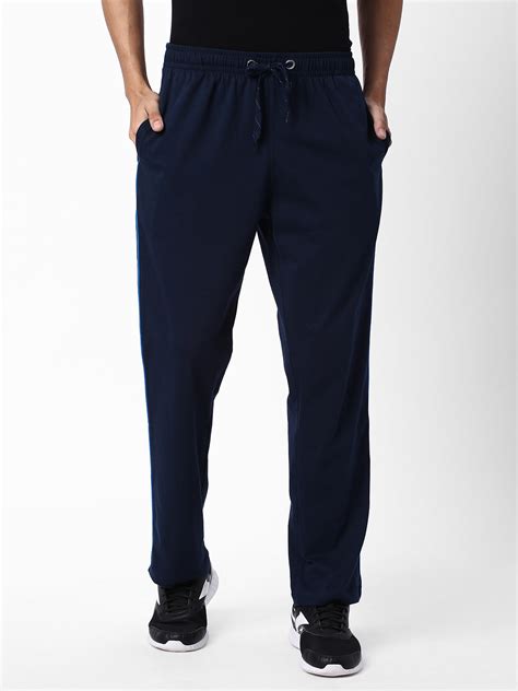 Buy Cotton Regular Fit Track Pants For Mens - Navy | Cotstyle