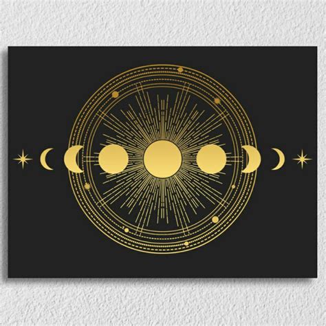 Golden Black Moon Phases – Myindianthings