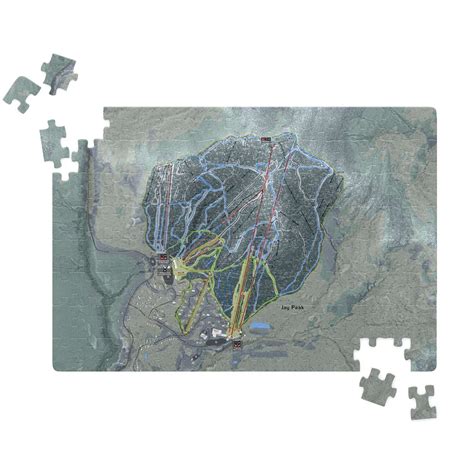 Jay Peak, Vermont Ski Trail Map Puzzle | Vermont ski resorts, Ski ...