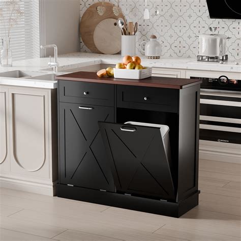 Trash Can Cabinet Insert Betterhood Havant Double Tilt Out Trash