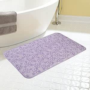 Buy Kuber Industries PVC Non Slip Bathroom Mat with Suction Cups - 28 ...
