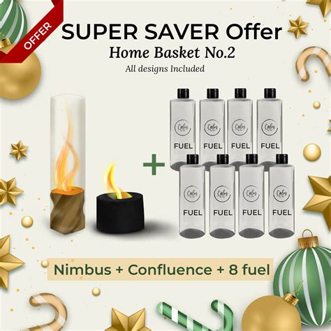 Homebasket No 2 - Nimbus + Confluence + 8 Fuel Bottles – CALM BY FIRE
