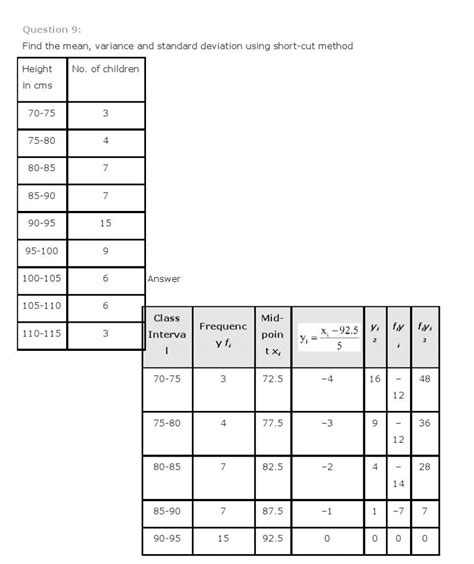 Statistics, Class 11 Mathematics NCERT Solutions